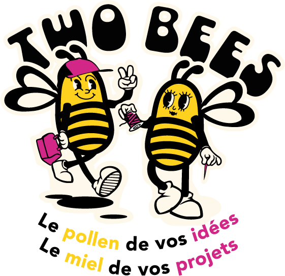 Illustration des deux abeilles TWO BEES